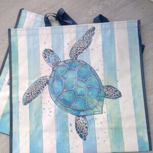 TURTLE Coastal Beachy Reusable Gift Bag. # 1